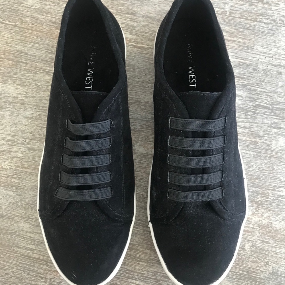 Nine West Black Slip-Ons